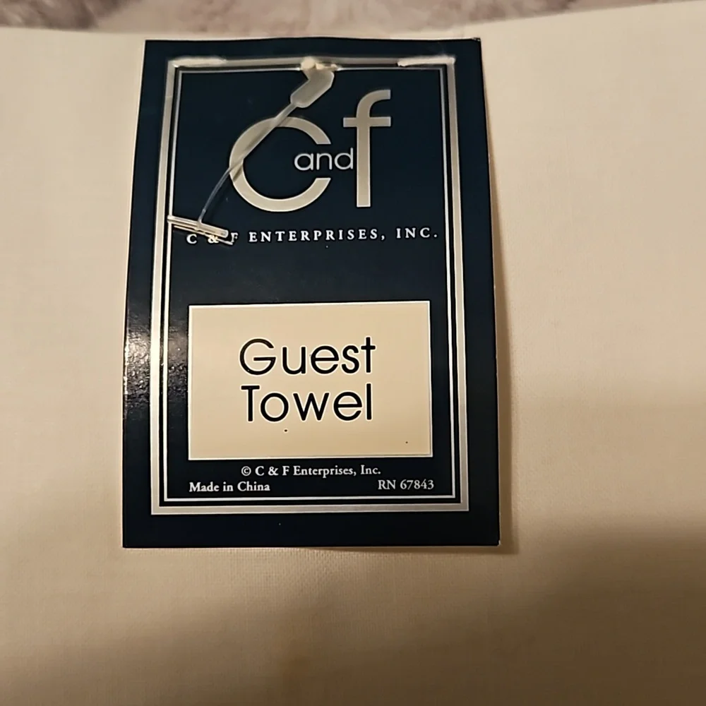 ❤️NWT 2 Monogrammed Guest Towels 